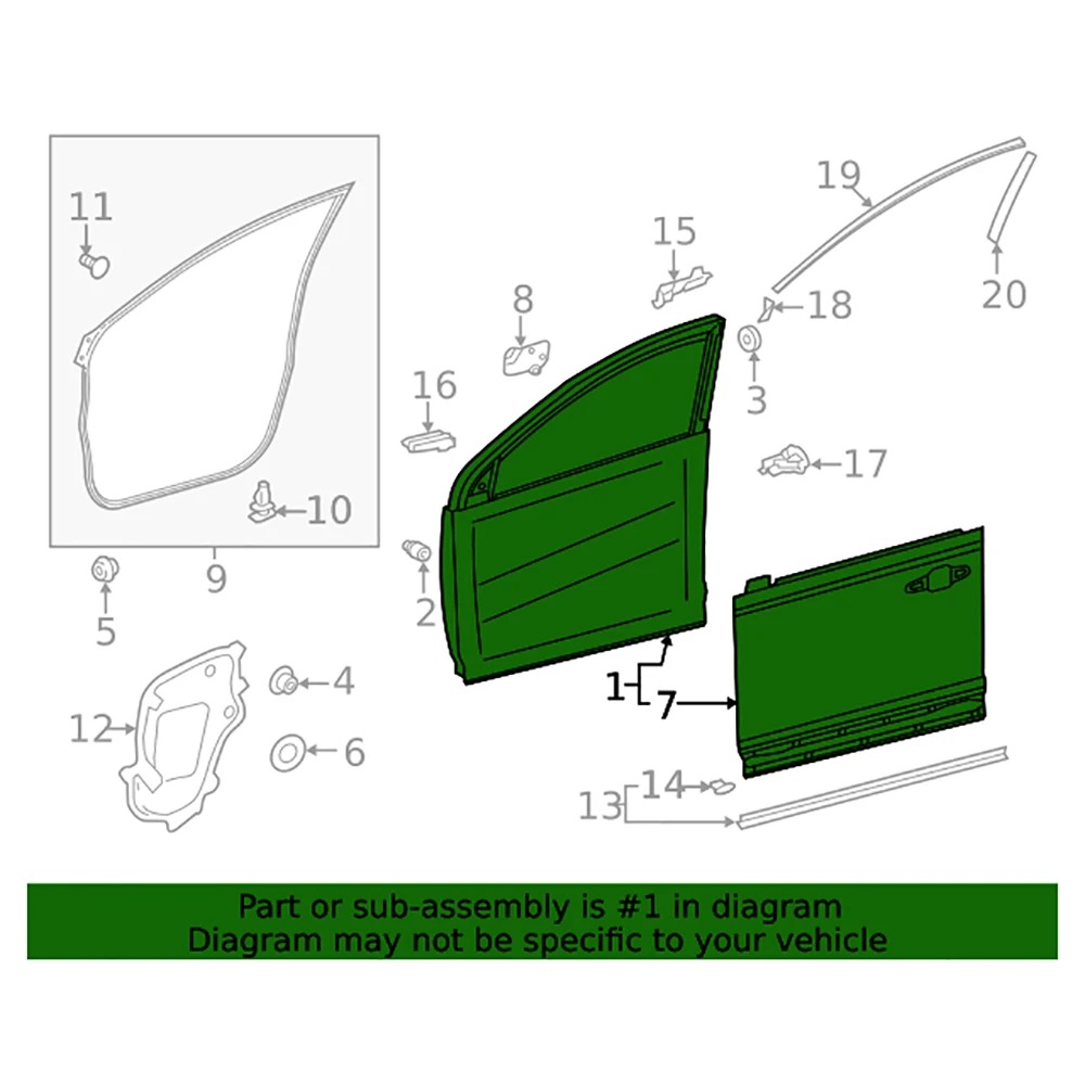 Hot Selling Replaced Steel Car Front Doors for 2019-2023 RAV4 67002-0R150 67001-0R130 670020R150 670010R130